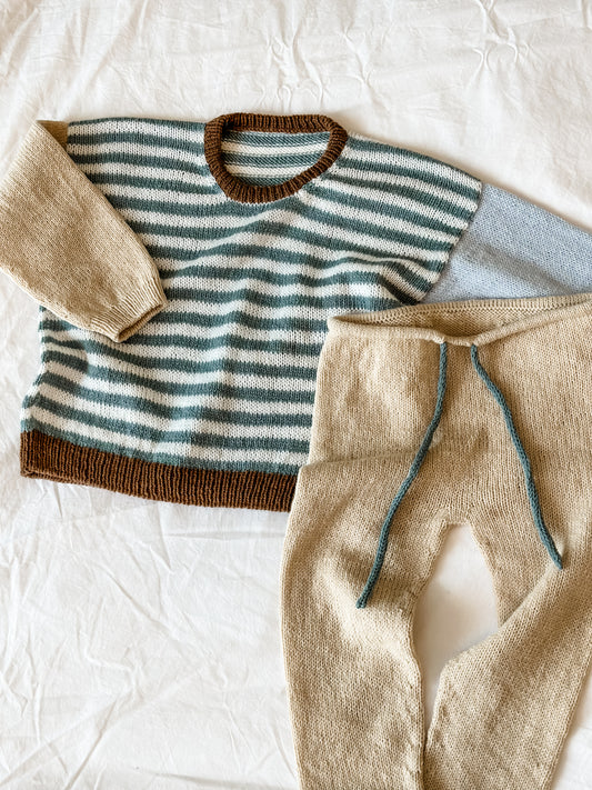 Set of Sweater and Pants - Cornflower